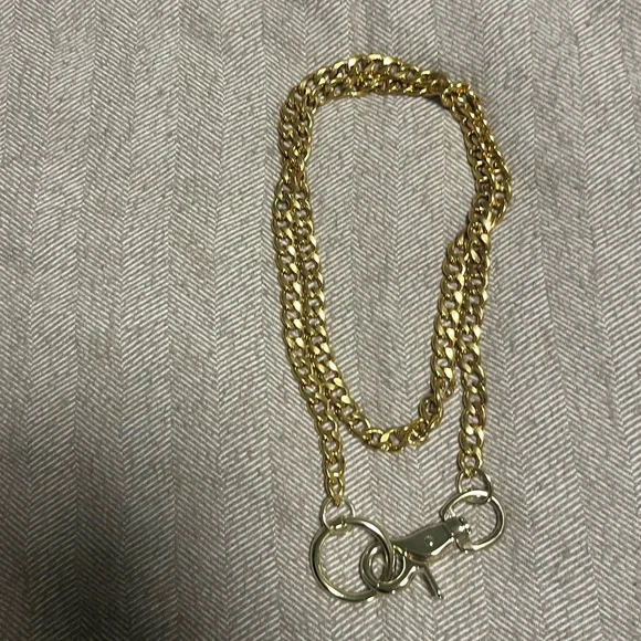 NWOB Loop Choker Gold Wrap Necklace by Luneprint - Picture 3 of 4